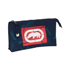 Tredubbel Carry-all Eckō Unltd. Peaks Marinblå (22 x 12 x 3 cm)