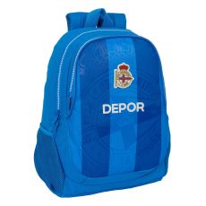 Skolryggsäck R. C. Deportivo de La Coruña Blå 32 x 44 x 16 cm
