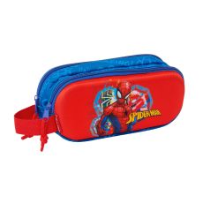 Dubbel bär-allt Spider-Man Röd Marinblå 21 x 8 x 6 cm 3D