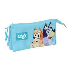 Tredubbel Carry-all Bluey Himmelsblå 22 x 12 x 3 cm
