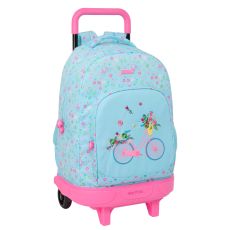 Skolväska med hjul Safta Bicicleta Blå 33 x 45 x 22 cm Cykel