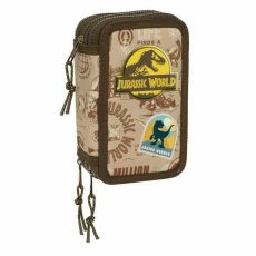 Trippel pennfodral Jurassic World 12,5 x 19,5 x 5,5 cm 37 Delar
