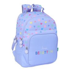 Skolryggsäck Benetton Lila Lila 32 x 42 x 15 cm