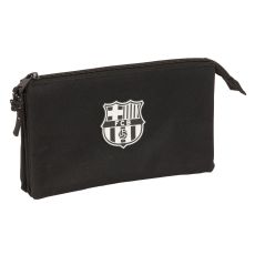 Tredubbel Carry-all F.C. Barcelona Svart 22 x 12 x 3 cm