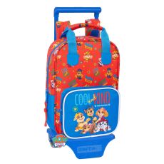 Skolväska med hjul The Paw Patrol Cool Blå Röd 20 x 28 x 8 cm