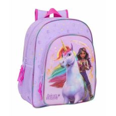 Skolryggsäck Unicorn Academy Lila 32 x 38 x 12 cm