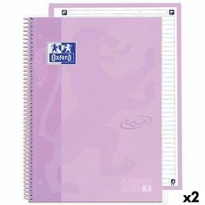Anteckningsbok Oxford EUROPEANBOOK 1 Lavendel Bakverk A4+ 80 Blad 5 Delar (2 antal)