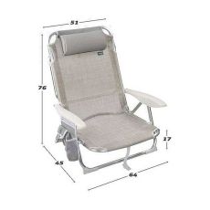 Strandstol Colorbaby Grå 51 x 45 x 76 cm