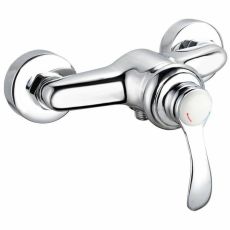 Blandare Rousseau Byron Grå Chrome Metall Mässing 15 cm Dusch