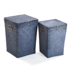 Tvättkorg Versa Blå Havsalger 35 x 50 x 35 cm Kläder (2 antal)