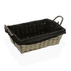 Brödkorg Versa Svart Bambu Havsalger (19 x 9 x 27 cm)