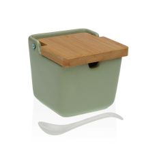 Sockerströare Versa Grön 8,8 x 8,5 x 8,8 cm Keramik