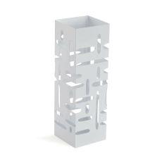 Paraplyställ Versa Vit Metall Järn 15,5 x 49 x 15,5 cm