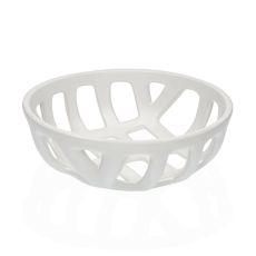 Fruktskål Versa Vit Keramik Dolomite 26,4 x 8,5 x 26,4 cm