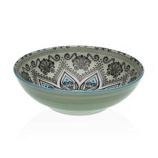 Salladsskål Versa Grön Keramik Porslin 22,5 x 9 x 22,5 cm