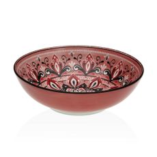 Salladsskål Versa Röd Keramik Porslin 22,5 x 9 x 22,5 cm