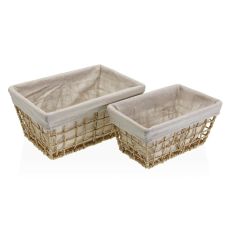 Tvättkorg Versa Nadir Brun Havsalger 22 x 15 x 32 cm