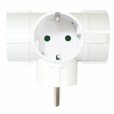 Plug Adapter Silver Electronics 9153 3500W Vit 220 V