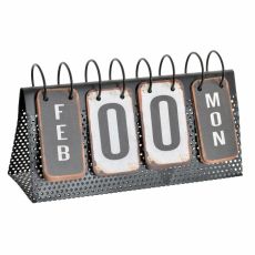 Skrivbordskalender DKD Home Decor Vit Svart 34 x 13 x 21 cm