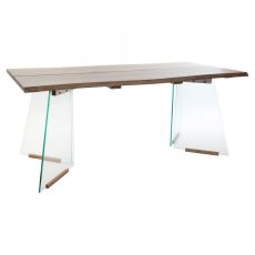 Matsalsbord DKD Home Decor Glas Trä MDF (180 x 90 x 76 cm)