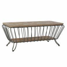Soffbord DKD Home Decor Metall Furu (125 x 64 x 51 cm)