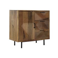 Skänk DKD Home Decor Naturell Metall Mangoträ 90 x 40 x 87 cm