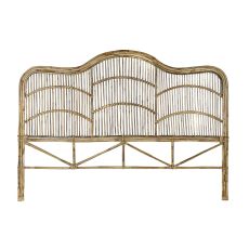 Sänggavel DKD Home Decor Vit Naturell 178 x 4 x 128 cm