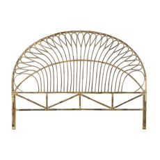 Sänggavel DKD Home Decor Naturell Rattan 177 x 4 x 131 cm