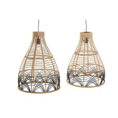 Taklampa DKD Home Decor Dvobarvna 50 W 45 x 45 x 60 cm
