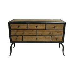 Byrå DKD Home Decor Gran Metall (129 x 42 x 79 cm)