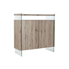 Skänk DKD Home Decor Naturell MDF Härdat glas (120 x 44 x 120 cm)
