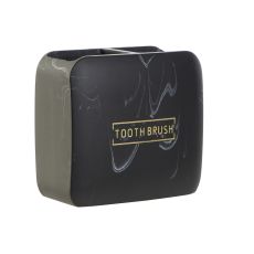 Tandborsthållare DKD Home Decor Svart Marmor (10,5 x 6,5 x 10 cm)