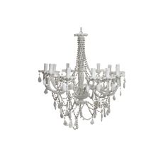 Taklampa DKD Home Decor Vit Metall Plast 40 W Romantisk Avskalad 220 V 70 x 70 x 63 cm
