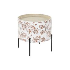 Sidobord DKD Home Decor Vit Svart 38 x 38 x 39 cm