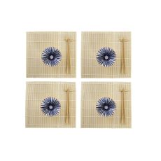 Sushiset DKD Home Decor 14,5 x 14,5 x 31 cm Blå Vit Stengods Orientalisk (16 Delar)