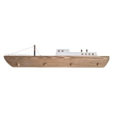 Väggmonterad rockhängare DKD Home Decor 91 x 8,5 x 20 cm Naturell Trä Barco