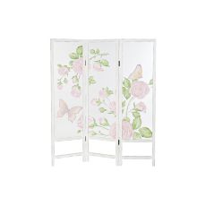 Skärm DKD Home Decor Trä Nylon (150 x 2,5 x 180 cm)