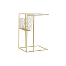 Tidningsställ DKD Home Decor Gyllene Metall Speglar 48 x 35 x 71 cm