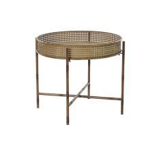 Sidobord DKD Home Decor 59 x 59 x 50 cm Naturell Metall
