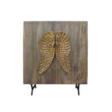 Skänk DKD Home Decor Gyllene Brun Mangoträ (100 x 45 x 120 cm)