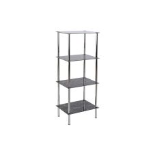 Badrumshyllor DKD Home Decor Glas Stål (40 x 30 x 105 cm)