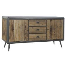 Skänk DKD Home Decor 144 x 45 x 75 cm Gran Naturell Metall Ljusgrå