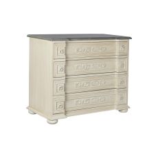 Byrå DKD Home Decor 100 x 50 x 83,5 cm Grå Beige Mörkgrå Mangoträ Trä MDF