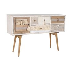 Skänk DKD Home Decor Gran Bomull Vit (120 x 35 x 80 cm)