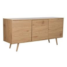 Skänk DKD Home Decor Naturell Metall Trä MDF 160 x 45 x 75 cm