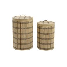 Korg - set DKD Home Decor 40 x 40 x 63 cm Bambu