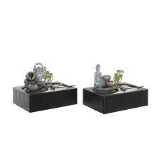 Szökőkút DKD Home Decor Buddha Harts Orientalisk 29 x 21 x 23 cm (2 antal)