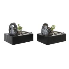 Szökőkút DKD Home Decor Buddha Harts Orientalisk 29 x 21 x 23 cm (2 antal)
