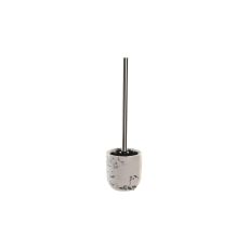 Toalettborste DKD Home Decor Svart Cement Vit 10 x 10 x 36 cm