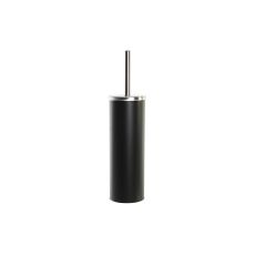 Toalettborste DKD Home Decor 10 x 10 x 38,4 cm Silvrig Svart Metall Rostfritt stål